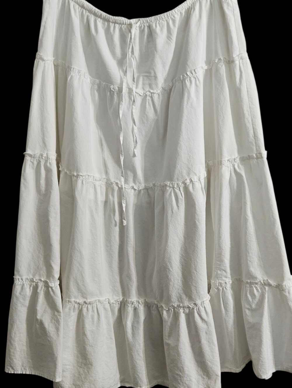 Wild Fable XXL White Tiered Maxi Skirt